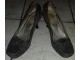 Ženske cipele br.40-prevrnuta koža-štikla=7cm-braon slika 1