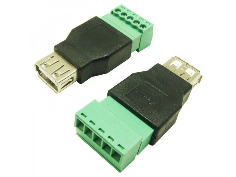 Ženski USB konektor sa terminal klemom