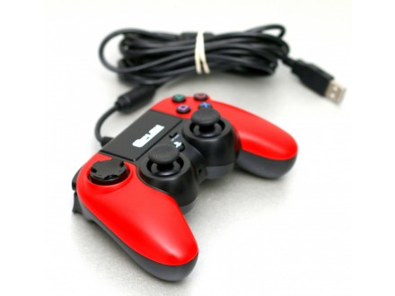Žičani džojstik @PLAY Compact Red za PS4
