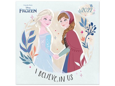 Zidni kalendar 2022 - Disney, Frozen, 30x30 cm - Disney, Frozen
