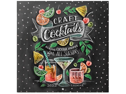 Zidni kalendar 2022 - Lily &; Val Cocktails, 30x30 cm - Lily &; Val