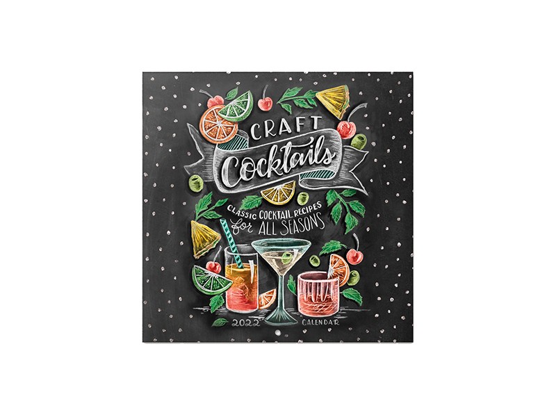 Zidni kalendar 2022 - Lily &; Val Cocktails, 30x30 cm - Lily &; Val