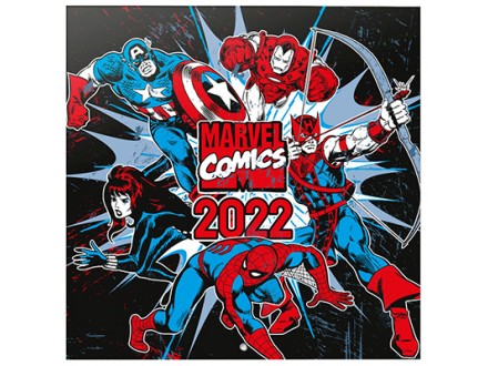 Zidni kalendar 2022 - Marvel, Comics, 30x30 cm - Marvel