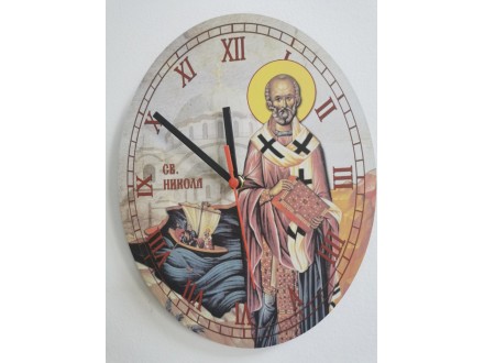 Zidni sat Sv.NIKOLA 29.5cmx23,5 cm