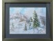 Zima u planini - akvarel slika 2