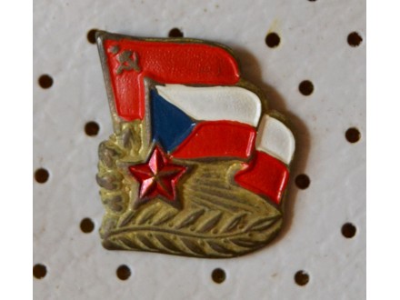 Značka Čehoslovačka, komunizam, zastave