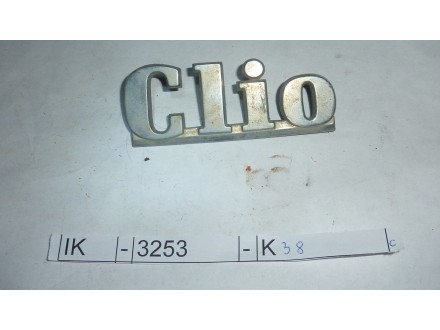 Znak Clio, Renault Clio 1.	IK	-	3253	-	K38