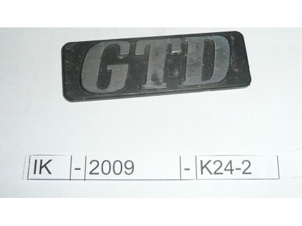 Znak GTD za Renault 21  za blatobran.	IK	-	2009	-	K24-2