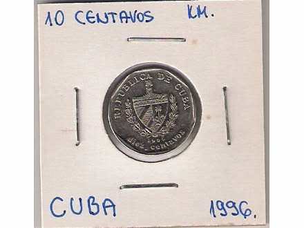 a10 Cuba Kuba 10 centavos 1996.