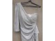 asimetricna `srebrna` haljina slika 3