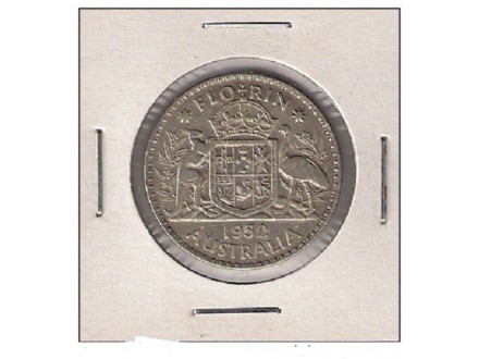 b10 Australia Florin 1952. Ag srebro