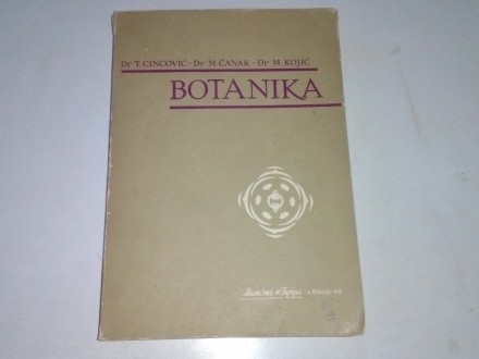 bl - BOTANIKA - Cincovic; Canak; Kojic
