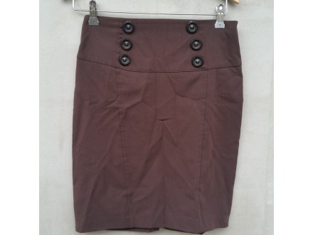braon suknja,made in Italy,vel.M