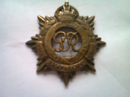 britanska oznaka regimente ww2 plehana ARMY SERVICE