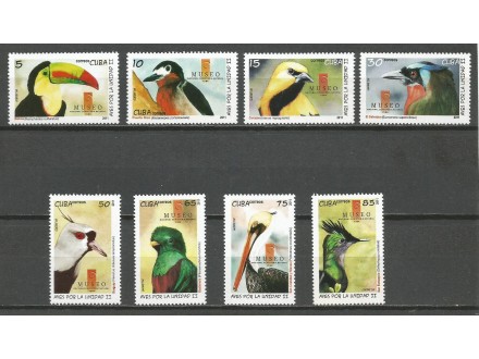 c-f Kuba 2011. Ptice,kompletna cista serija