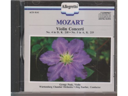 cd / MOZART - Violin Concerti !!!!!!!!!!!!!