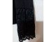 crna svilena kosulja jaknica sa cipkom oko rukava slika 2
