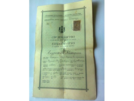 diploma iz kraljevine jugoslavije
