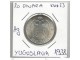gh3 Jugoslavija 20 dinara 1938. Ag srebro slika 1