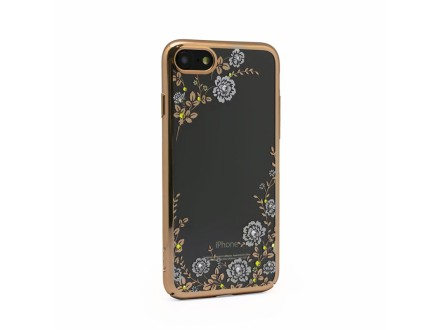 iPhone 7/8 - Futrola Kavaro Swarovski Gold small flowers za srebrna