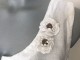 italijanska bela lanena haljina L slika 2