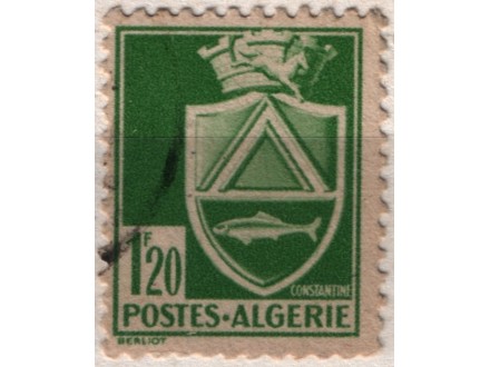 kt213x 1942-5 Algerie Mi186 I A(-o-)1/9