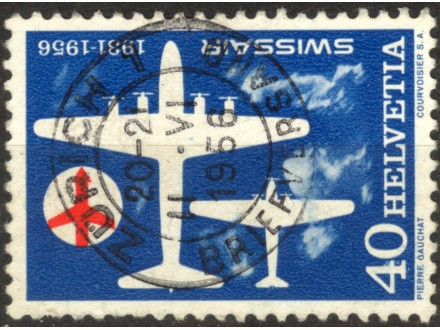 kt711m,   1. mart.1956. Helvetia  Mi626  1;4(-o-)F