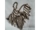 metalna ogrlica motiv lisce slika 2