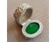 mocan prsten sa zelenim kamenom slika 1