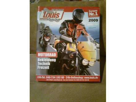 moto oprema katalog  LOUIS  iz 2009 Nr.1 u Nemačkoj