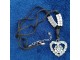 ogrlica na kozici srce sa cirkonima slika 2