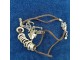 ogrlica srebrno na braon kozicama slika 2