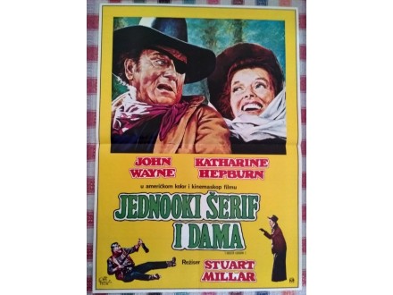 plakat JENOOKI ŠERIF I DAMA (John Wayne)