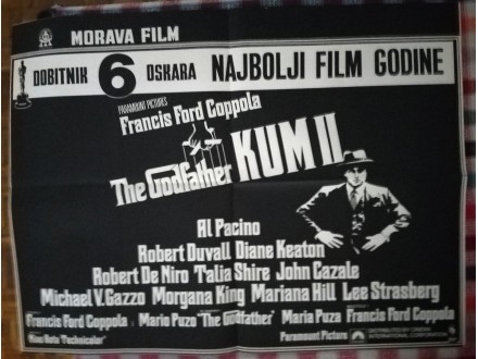 plakat KUM II (Al Pacino / Rober De Niro)