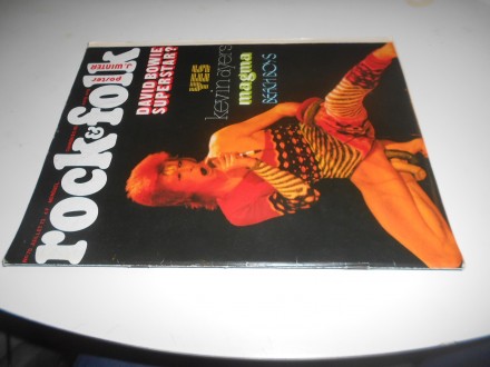 rock & folk  78  1973g  david bowie cover  poster