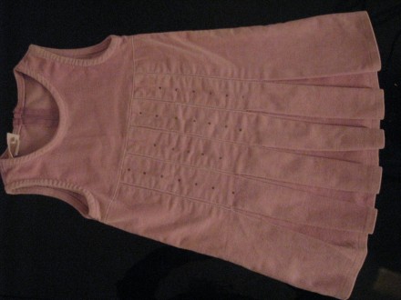 roze somotska haljina sa cirkonima 4-5g