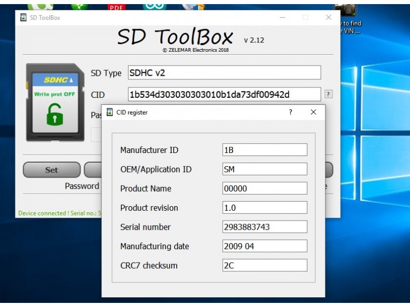 mazda toolbox not recognising sd card
