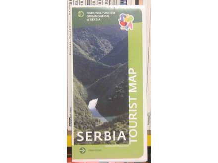 turistička mapa Srbije  - Tourist map Serbia