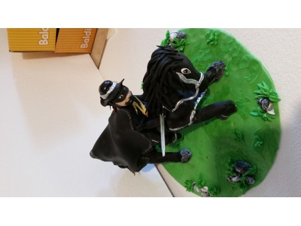 ukrasi za torte Zorro na konju sa postoljem