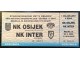 ulaznica za fudbalsku utakmicu Osijek Inter (59.) slika 1